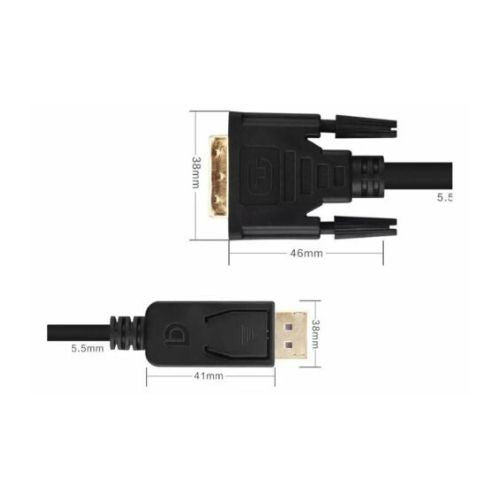 6FT Display Port Male to DVI-D Male Adapter Converter Cable Dual Link Computer