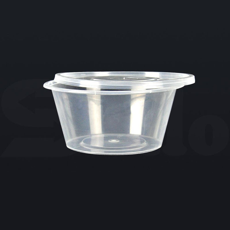 200 Pcs 800ml Take Away Food Platstic Containers Boxes Base and Lids Bulk Pack