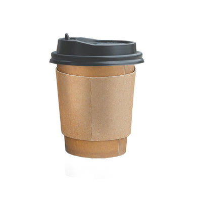 100 Pcs 20oz Disposable Takeaway Coffee Paper Cups Triple Wall Take Away Lids