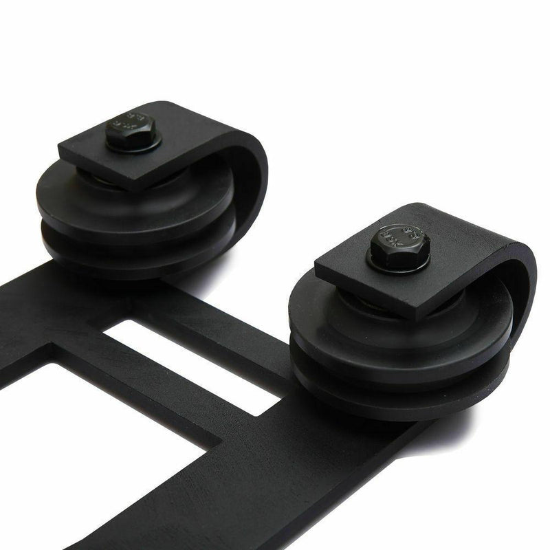 3.66M Antique Classic Style Single Sliding Barn Door Hardware Track Roller Kit