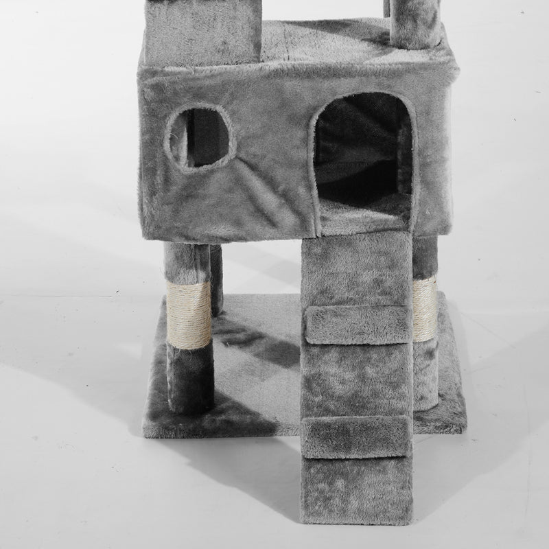 Multi-Level Cat Tree Scratcher Activity Center Climbing Tree Condo Furniture w/