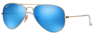 Ray-Ban Aviator Polarized Blue Mirror Lenses Sz. 58mm