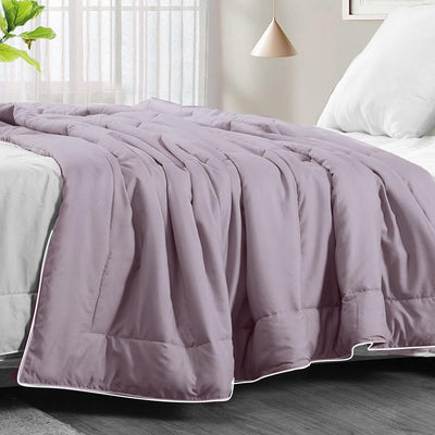 DreamZ Microfibre All Season Bamboo Lightweight Quilt Duvet Double Size Purple