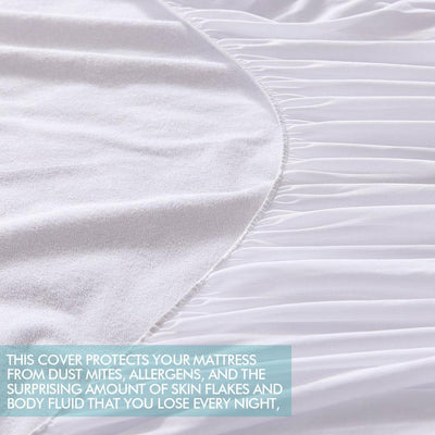 DreamZ Terry Cotton Fully Fitted Waterproof Mattress Protector King Single Size