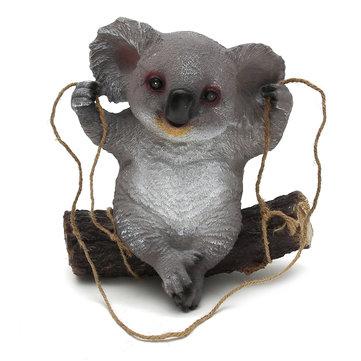 Garden  Home Decorations Koala Swing Animals Ornaments Yard Statues