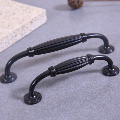 10x 128mm Black Antique Style Door Drawer Kitchen Handle Handles Pull Knob Tool