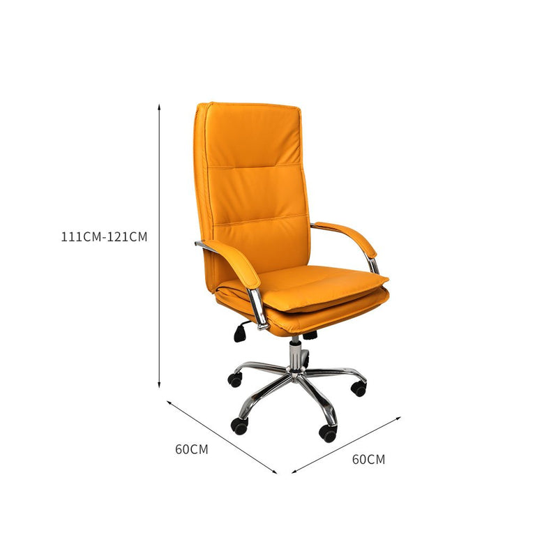 Office Chair Gaming Chairs Racing Executive PU Leather Seat Executive Computer Ginger