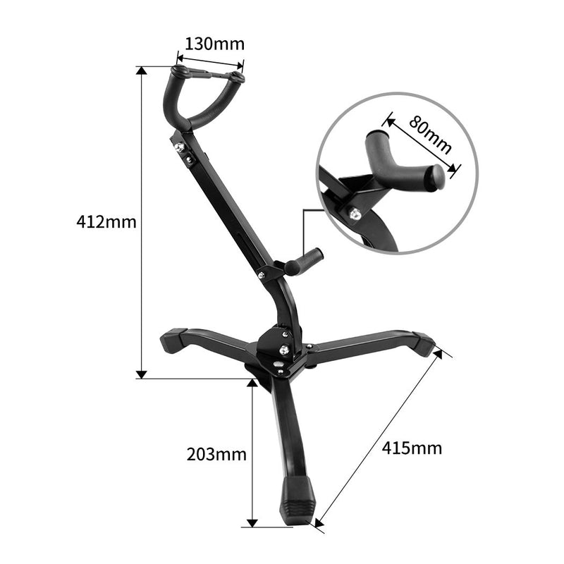 Saxophone Stand Tripod Instrument Holder Foldable for Alto Tenor Sax Portable