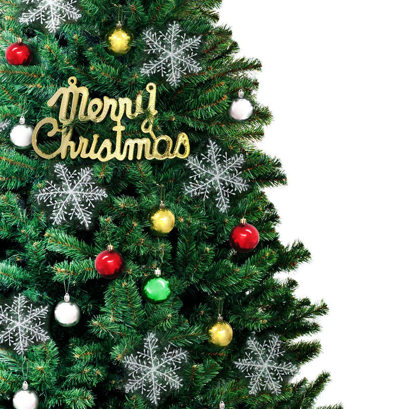 Christmas Tree Kit Xmas Decorations Colorful Plastic Ball Baubles with LED Light 1.5M Type2