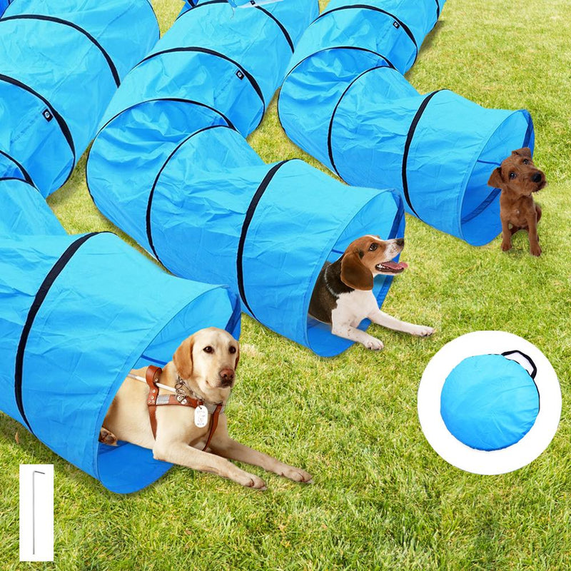 PaWz 5.5M Outdoor Pet Dog Agility Training Activity Exercise Long Tunnel