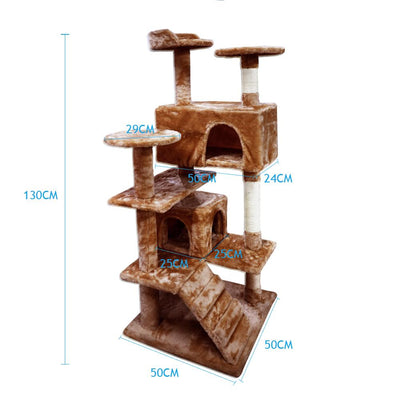 PaWz Pet Cat Tree Scratching Post Scratcher Trees Gym House Condo Furniture Wood