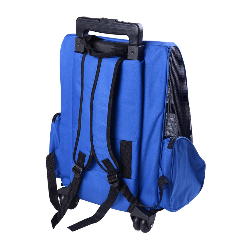 PawHut 4in1 Pet Backpack Carrier Car seat Dog Cat Rolling Luggage Crates