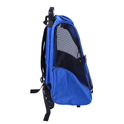 PawHut 4in1 Pet Backpack Carrier Car seat Dog Cat Rolling Luggage Crates
