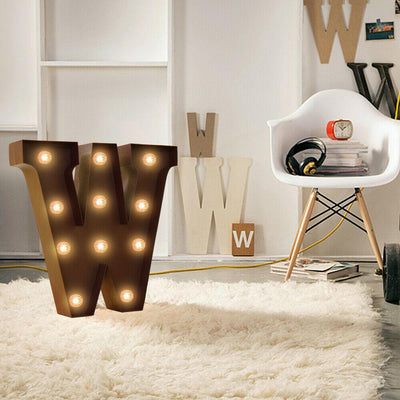 LED Metal Letter Lights Free Standing Hanging Marquee Party D?cor Letter And