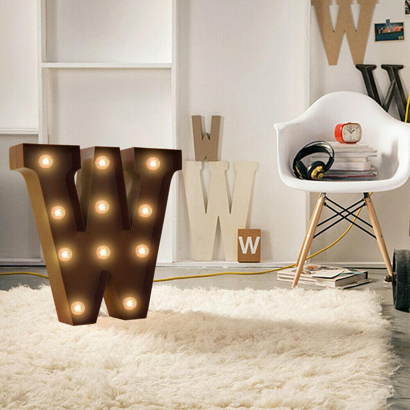 LED Metal Letter Lights Free Standing Hanging Marquee Event Party D?cor Letter Z