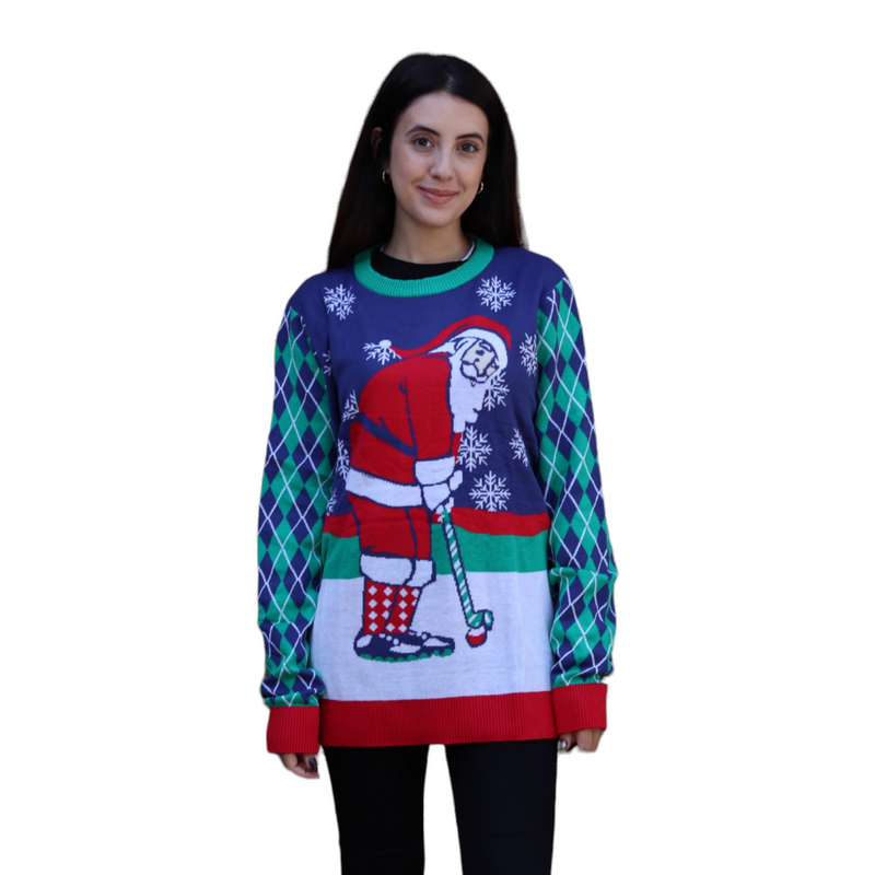 Women’s Playful Santa Ugly Christmas Sweater