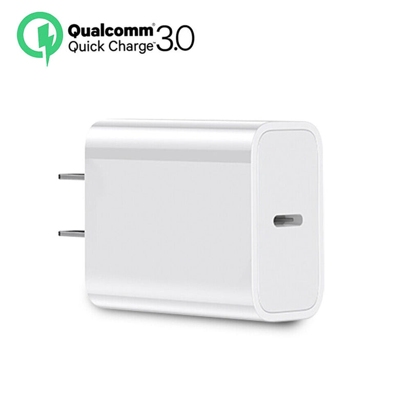 18W Super Quick Charging USB C / USB 3.0 Wall Charger for Apple Samsung LG Sony