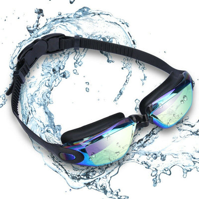 Pro Swimming Goggles No Leaking Anti Fog UV Crystal Clear Vision with Free Case