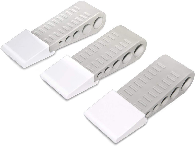 3pcs/set Door Stop Wedge with Wedge Holders Stopper Buffer For Small Large Gaps