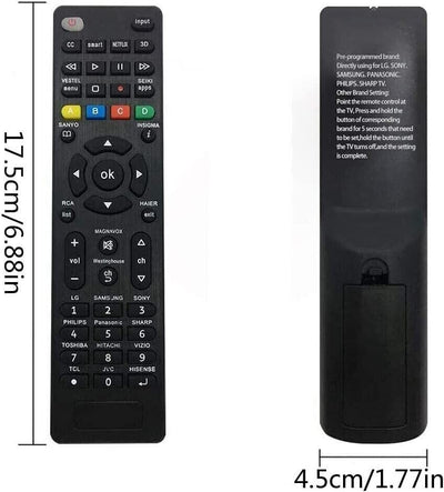 New Universal Remote Control for ALL LCD LED HDTV Smart TVs for Sony LG Samsung