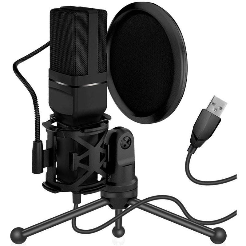 USB Condenser Microphone Voice Recording for PS4, PC, Gaming, Streaming, Laptop