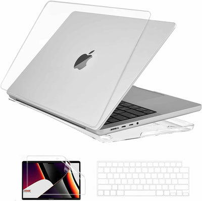 FOR MacBook Pro 14" A2442 M1 Pro/Max Slim Plastic Hard Shell Case, Crystal Clear