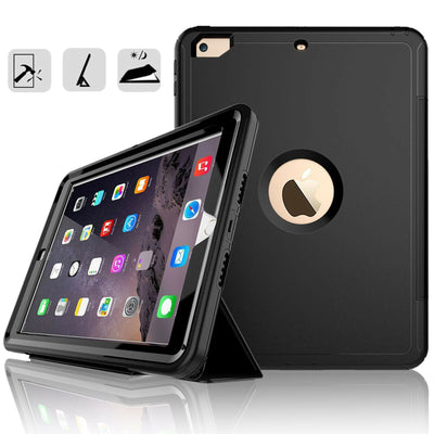 Apple iPad 9.7" 2nd 3rd 4th 5th 6th Shockproof Triple Layers Smart Stand Case