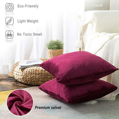 Luxury Home Decoration Crushed Velvet Cushion Cover for Sofa Couch Bed Chair Car