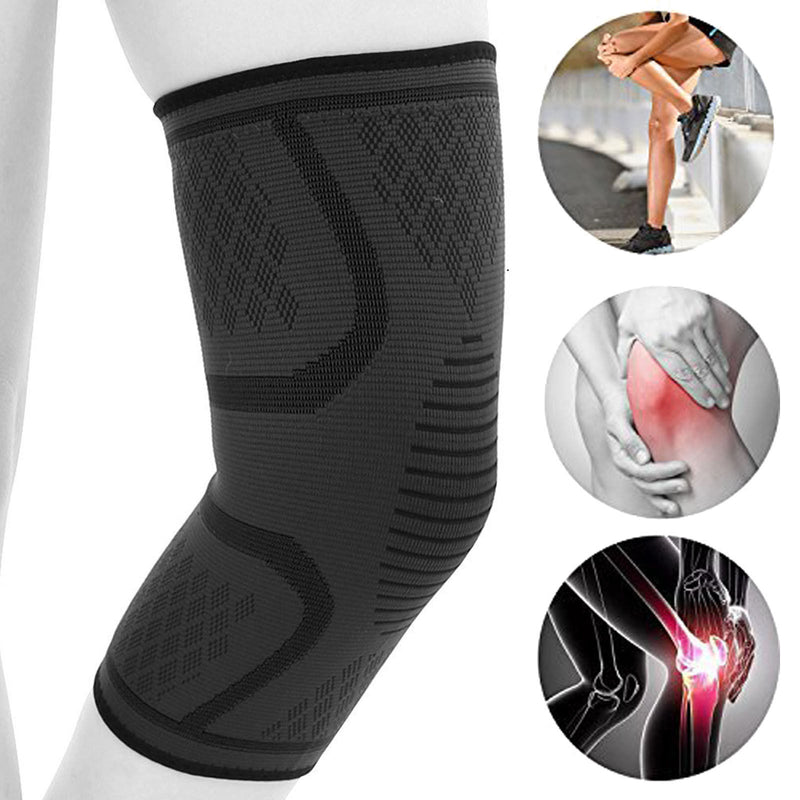 2Pcs Knee Sleeve Compression Brace Support For Sport Joint Arthritis Pain Relief