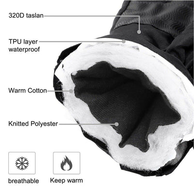 [Anti Slip & Windproof] Winter Thermal Warm Gloves with Thickened Fleece Lining