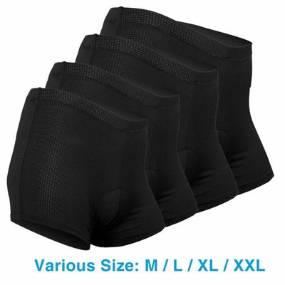 1/4-Pairs Cycling Shorts Pro 3D Gel Padded Men's Bicycle road Bike Underwear