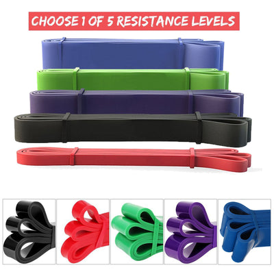 Pull Up Bands Resistance Loop Power Gym Fitness Exercise Yoga Strength Training