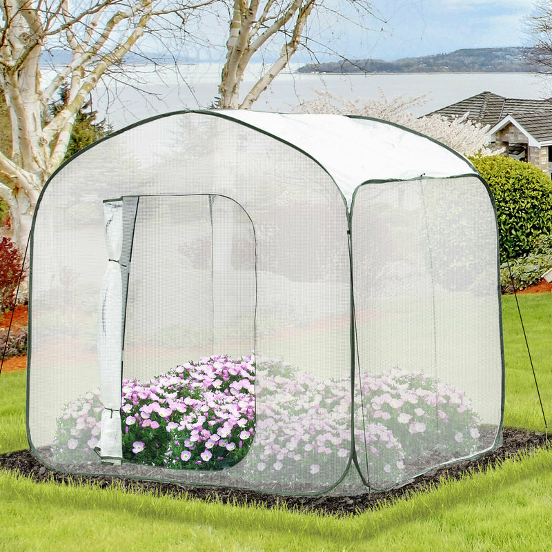 Garden Portable Pop Up Greenhouse for Plants Vegetables Fruits w/ Zipper Bag