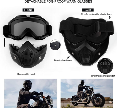 Motorcycle Sports Goggles Face Mask Eyewear Glasses Motocross Race Bike CA