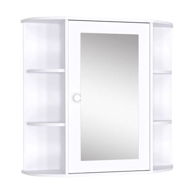 Wall Mounted Bathroom Medicine Cabinet Storage Organizer with Mirror Door