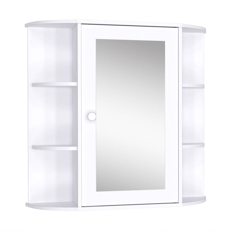 Wall Mounted Bathroom Medicine Cabinet Storage Organizer with Mirror Door