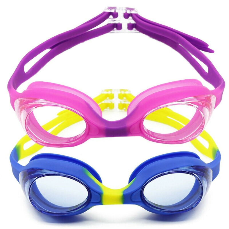 Soft Silicone Frame Swimming Goggles No Leaking Anti Fog for Boy Girl(Age 6-14)