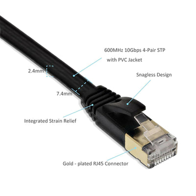 CAT-7 10 Gigabit Ethernet RJ45 S/STP Shielded 600MHz Patch Lan Network Cable CA