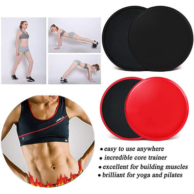 2 Pack Exercise Core Sliders [Smooth-Sliding Design] for Abdominal&Core Workouts