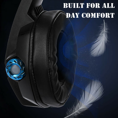 Wired Stereo Bass 7.1 Surround Gaming Headset for PC with Noise Canceling Mic