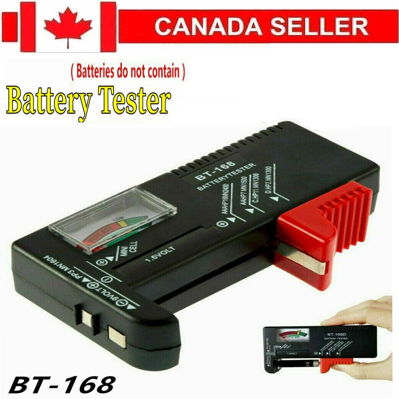 BT-168 Button Cell Battery Power Volt Tester Checker Universal For AA/AAA/C/D/9V