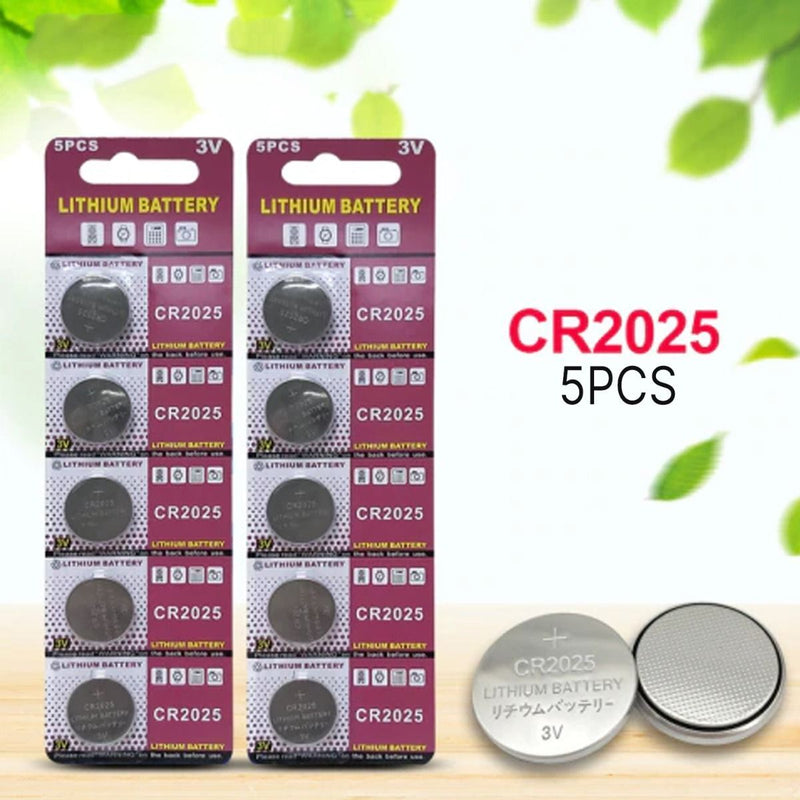 5Pcs/pack 3V CR2025 Coin Batteries Button Lithium Battery For Remote Watch CA