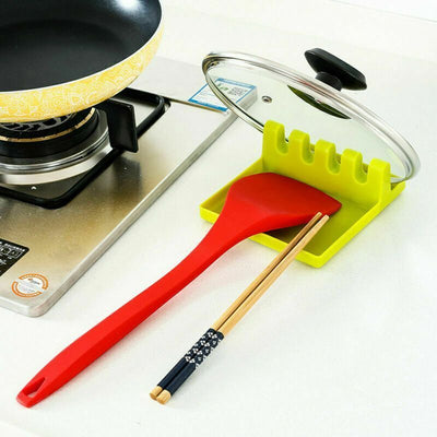 Spoon Rest Kitchen Holder Cooking Silicone Heat Resistant Utensil Kitchen Tools