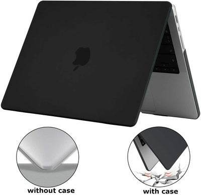 FOR MacBook Pro 14" 16" M1 Max Fully Vented Hard Shell Case Cover, Frosted Black