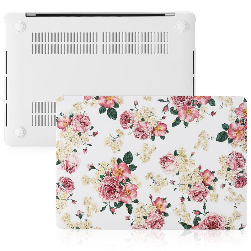 MacBook Pro 13" 2020 Flower Pattern Hard Case w/ Keyboard Cover,Screen Protector