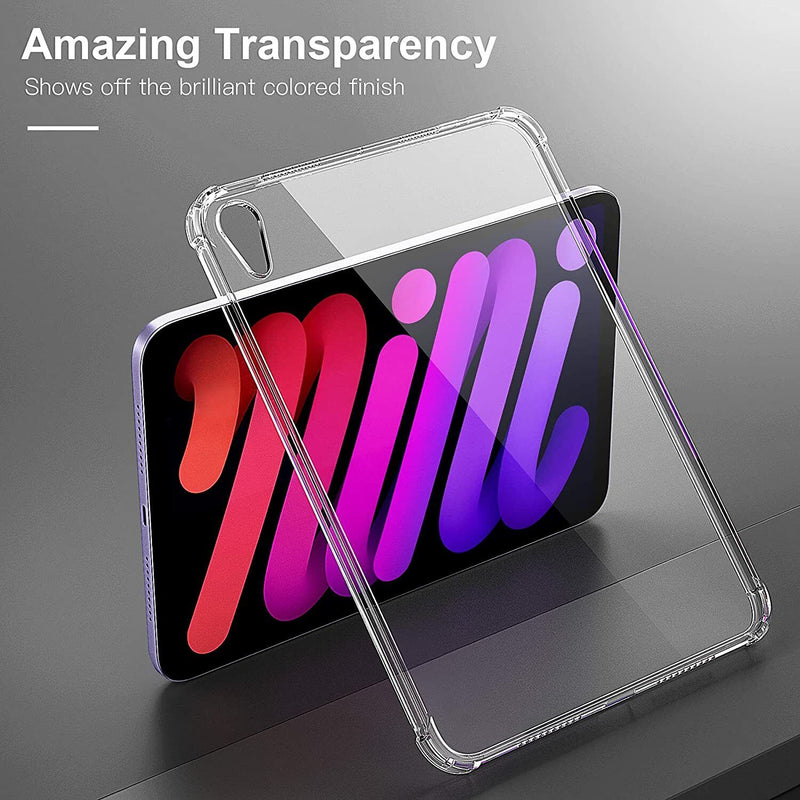 FOR 2021 iPad Mini 6th Gen 8.3" Transparent Clear Shockproof TPU Back Case Cover