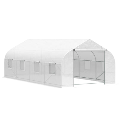 20x10x7ft Walk-in Outdoor Tunnel Greenhouse Portable Backyard Plant Growth Shed