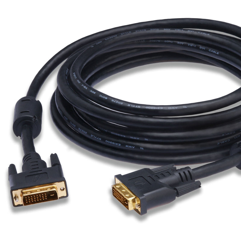 Gold Plated DVI to DVI Monitor Adapter Cable Support 2560x1600 6 10 15 25FT