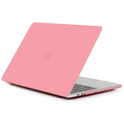 For 2020 MacBook Pro A2289 & A2251 Pink Rubberized Hard Shell+KB Film+LCD Film