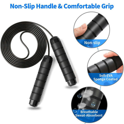 Skipping Rope Speed Jumping Boxing Crossfit Exercise Weight Loss Fitness Unisex